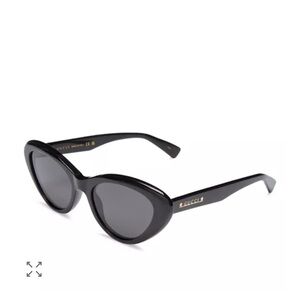 Gucci Black Cat Eye Sunglasses 54mm